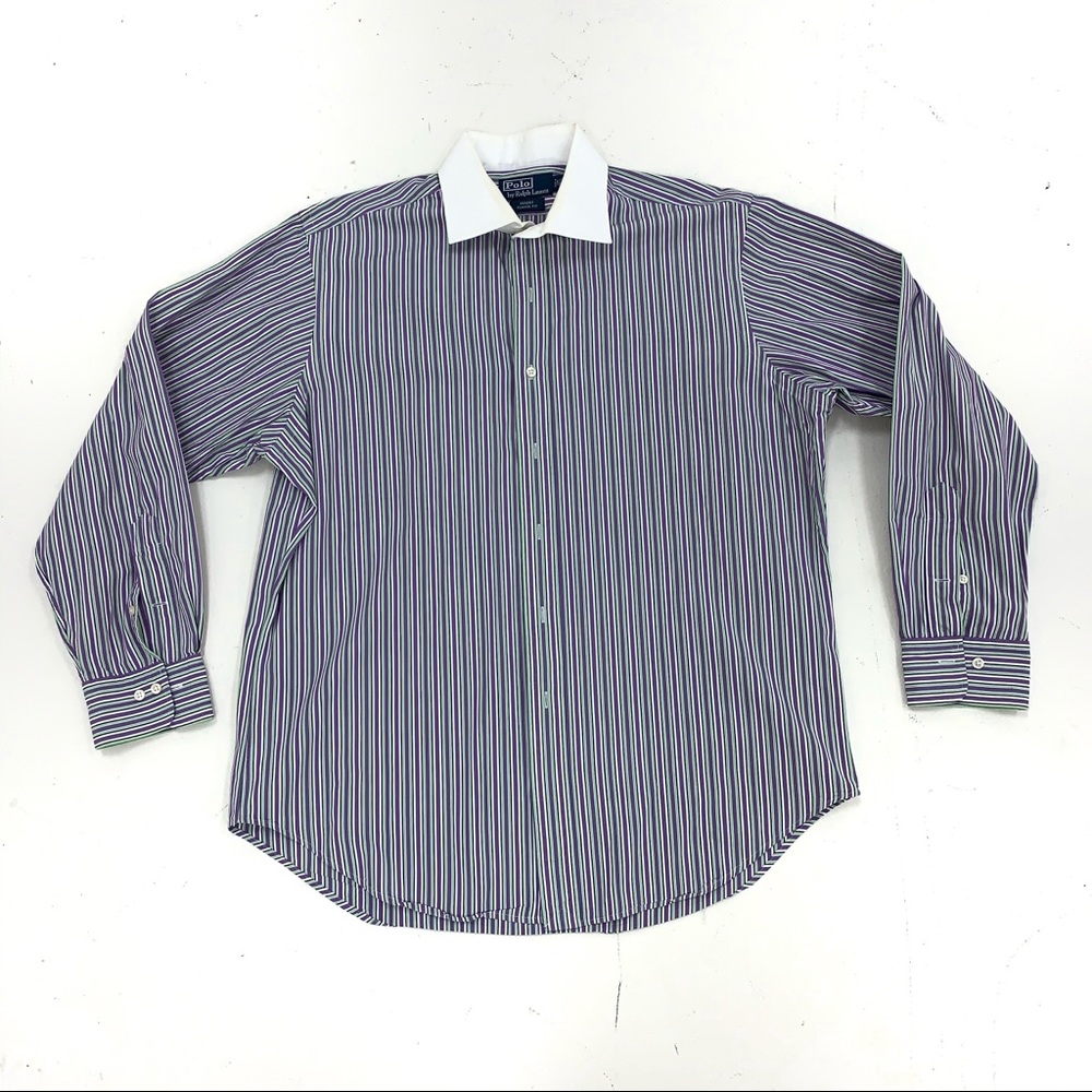 Ralph Lauren | Green and Purple Button Down